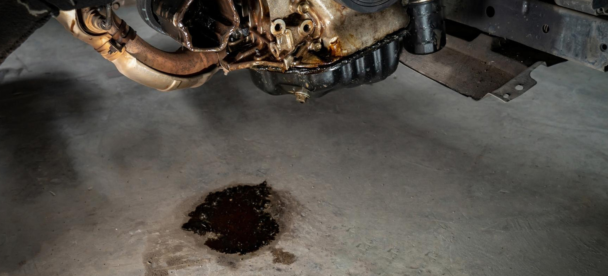 Leaking coming from an engine that is having issues